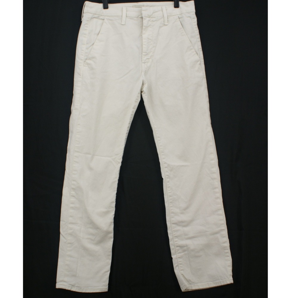 MOTHER Straight Shaker Ankle Prep Pants Womens 27 Vanilla White 1836-508